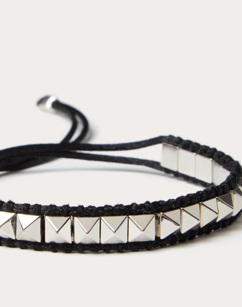 Valentino COTTON AND METAL VALENTINO COLOR SIGN BRACELET outlook