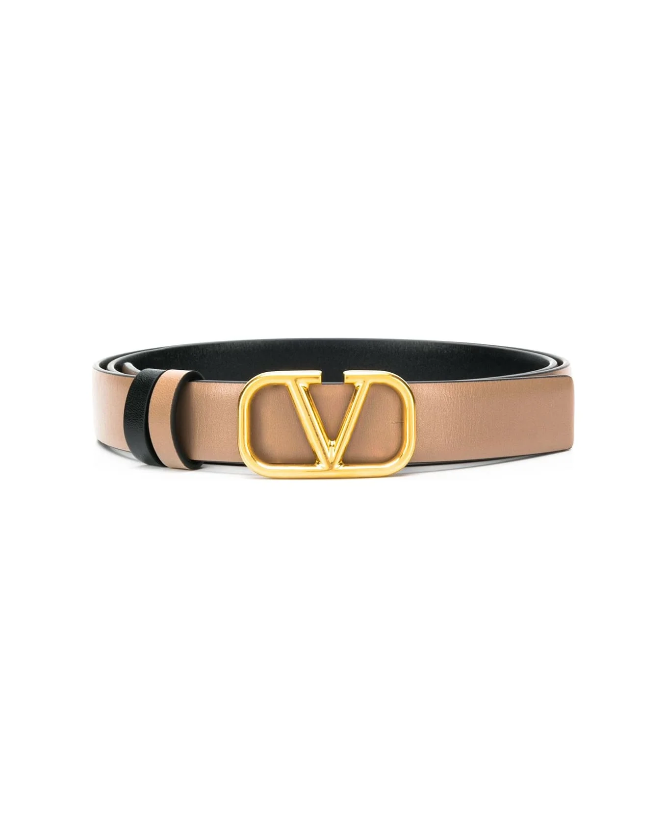 Leather Reversible Vlogo Belt - 1