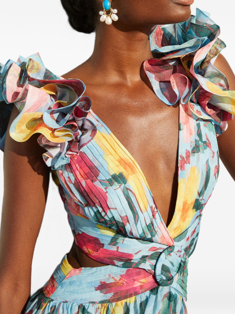 ruffled floral maxi dress 4