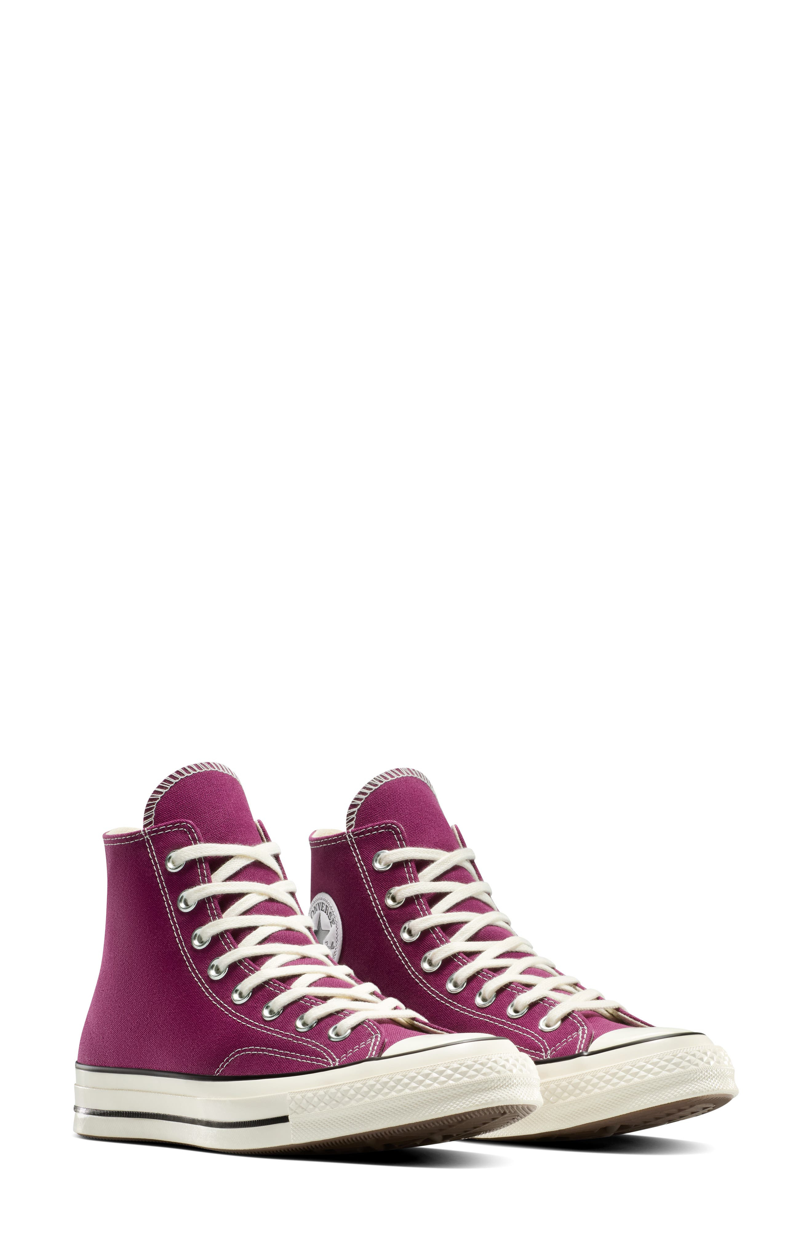 Converse Gender Inclusive Chuck 70 High Top Sneaker in Frozen Acai/Egret/Black at Nordstrom - 7
