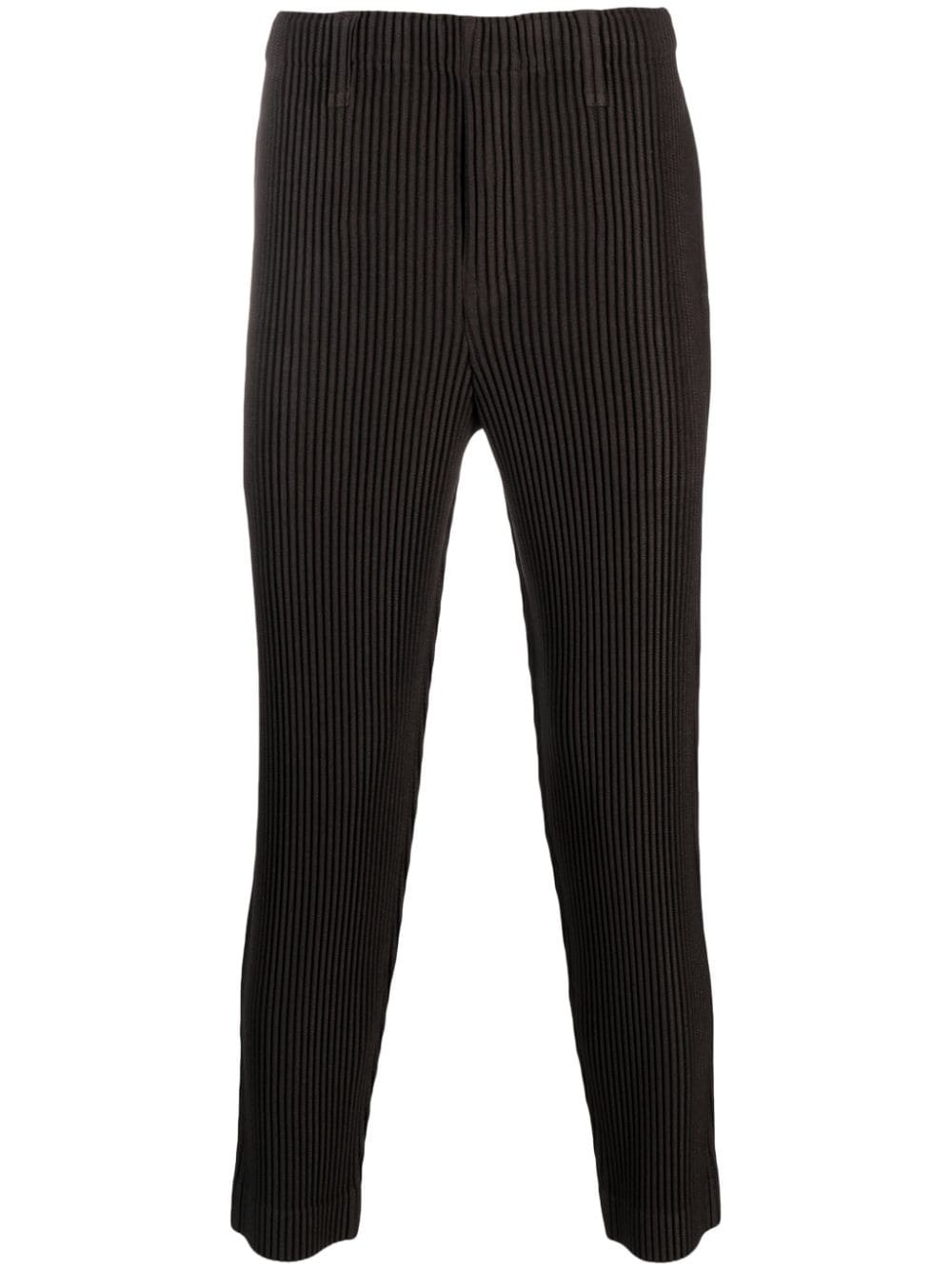 pleated skinny trousers - 1