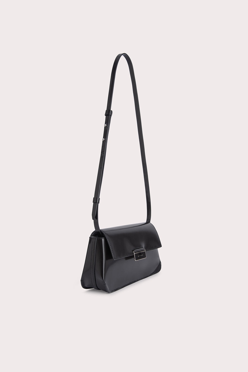 TILDA POCHETTE BLACK SEMI PATENT LEATHER - 3