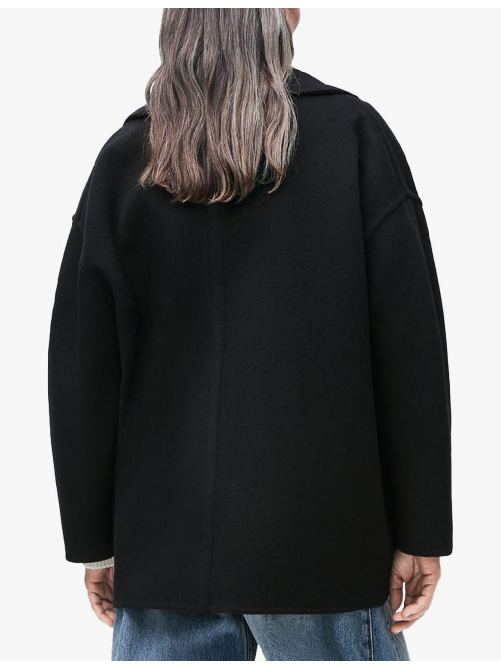 Single-Breasted Relaxed-Fit Wool Coat - 3