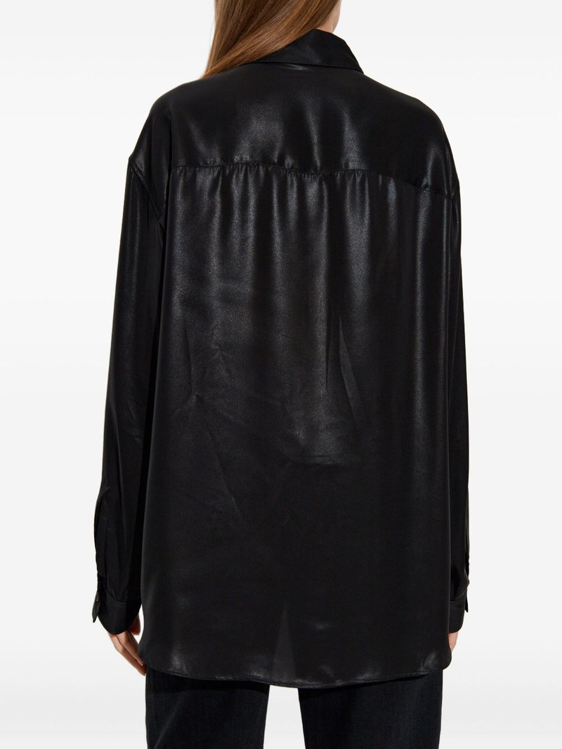 C-Simplier buttoned logo shirt 4