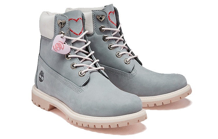 (WMNS) Timberland Icon 6 Inch Premium Boot 'Grey Nubuck' A2B2Q - 4