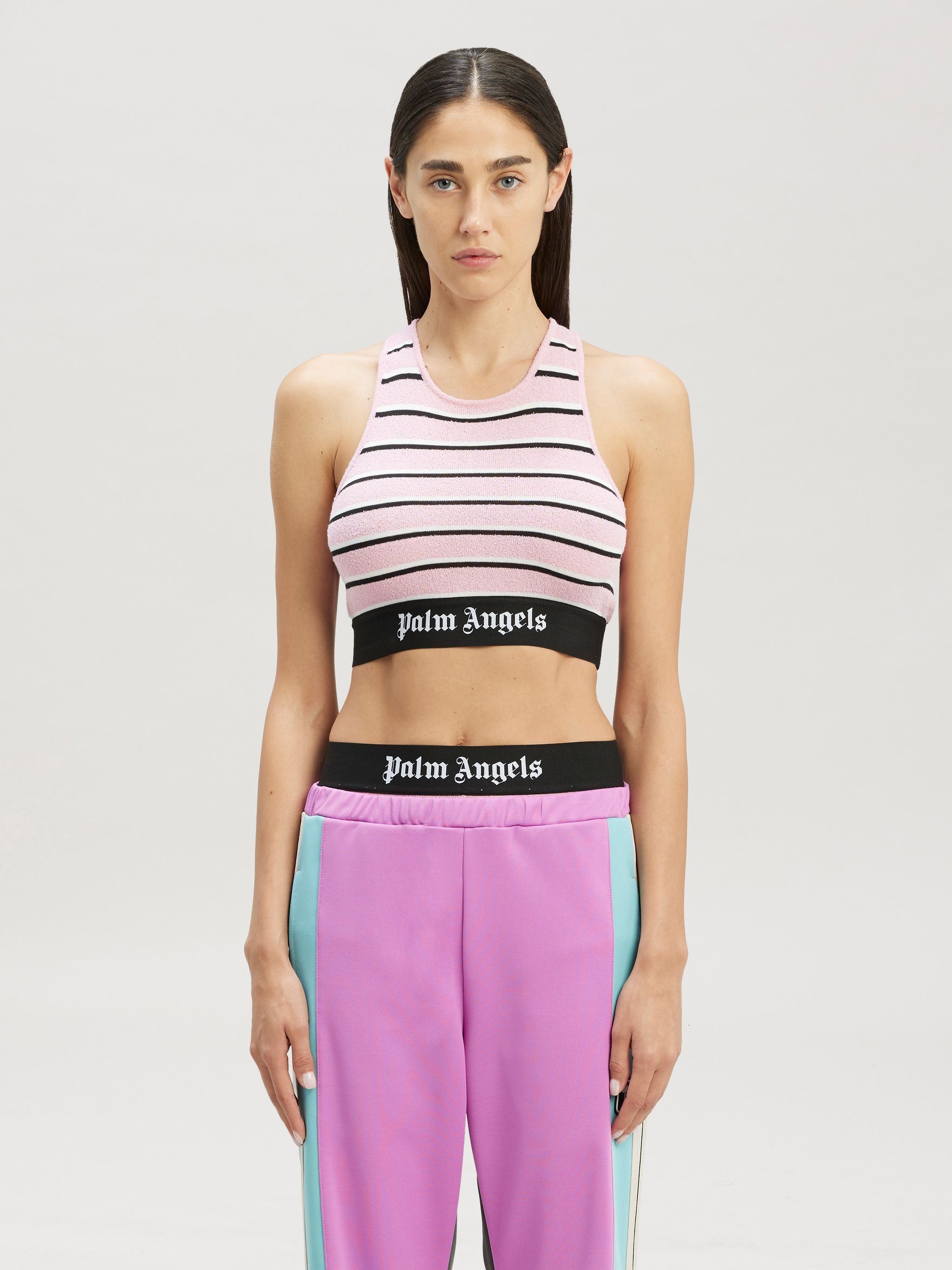 Striped Knit Logo Top - 3