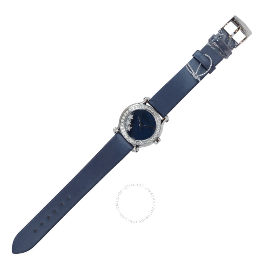 Chopard Happy Sport Quartz Diamond Blue Dial Ladies Watch 278509-3050 - 3