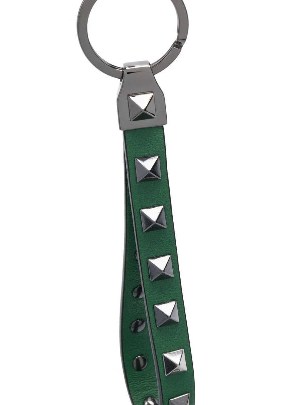 Rockstud leather keyring - 2