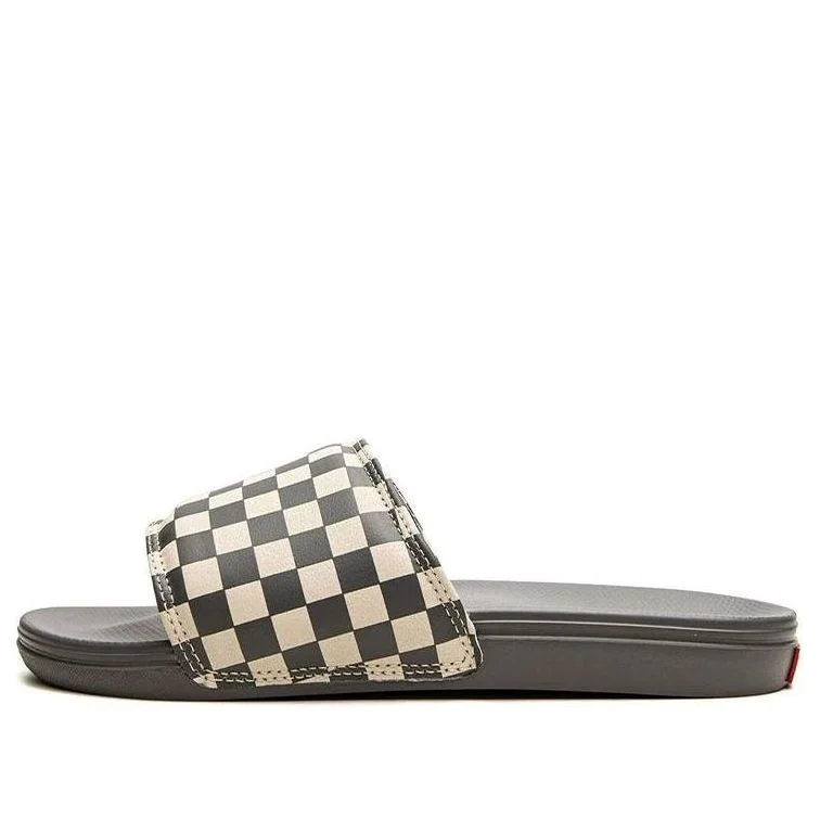Vans La Costa Slide-On Sports Slippers Black White Distress Grid 'Black White' VN0A5HF588H - 1