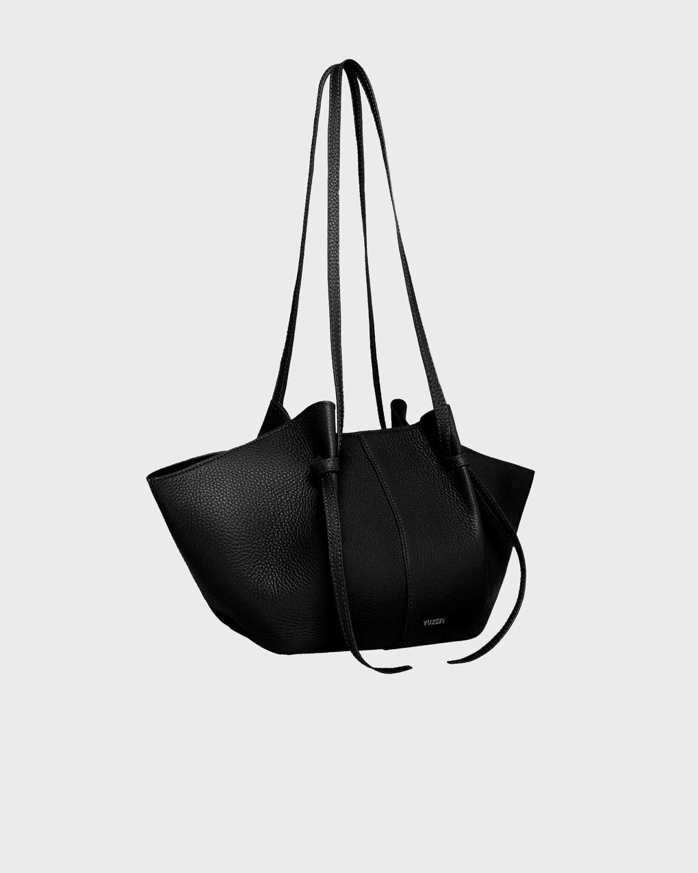 Mochi Pebble Grain Leather Bag  Black ONESIZE - 3