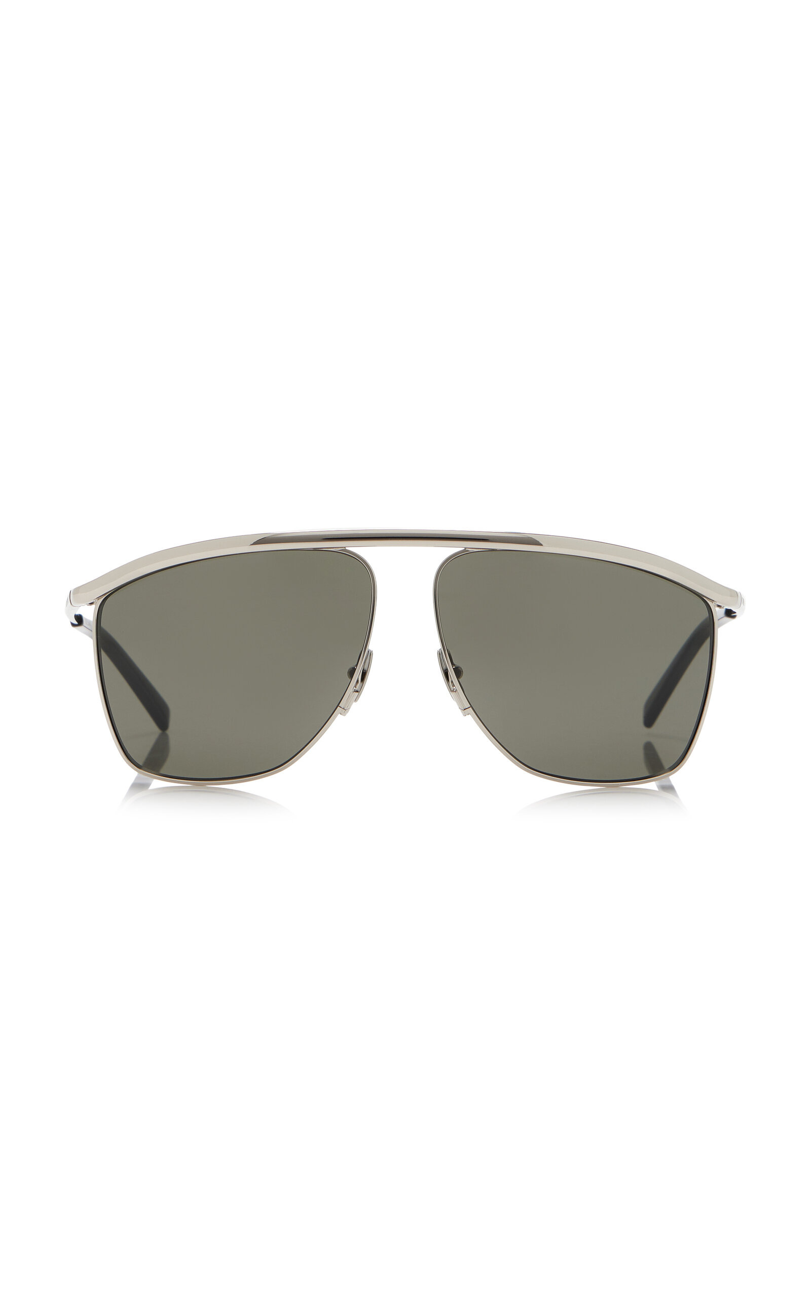 Victoire Aviator-Frame Metal Sunglasses silver - 1