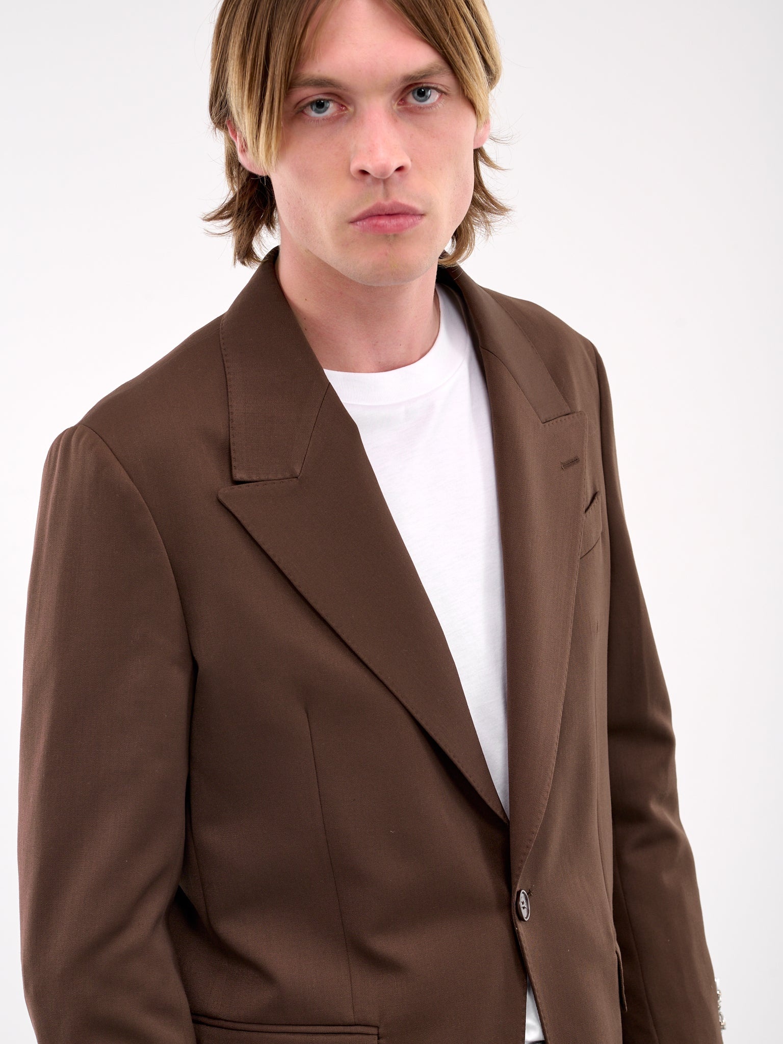 Peaked Lapel Blazer - 4