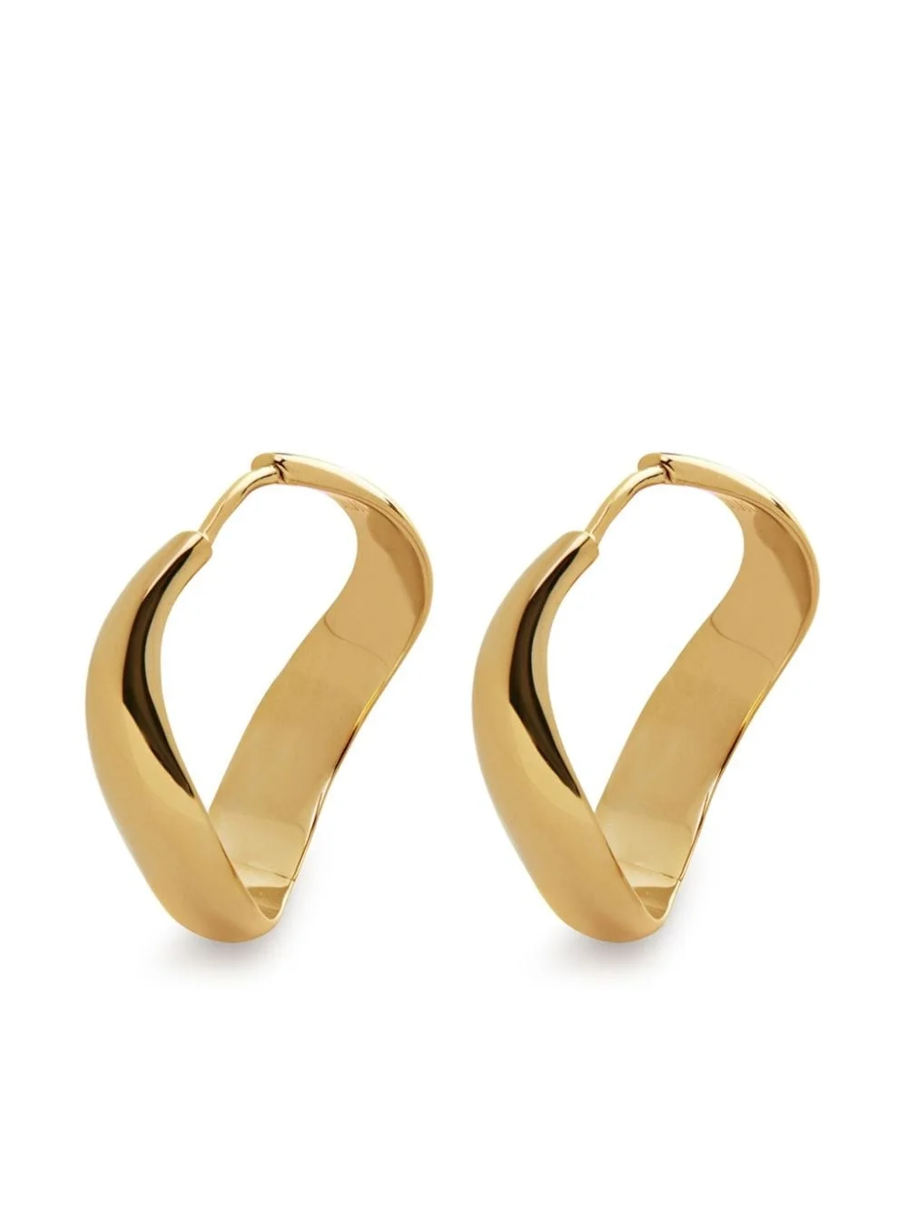 medium Swirl hoop earrings - 1