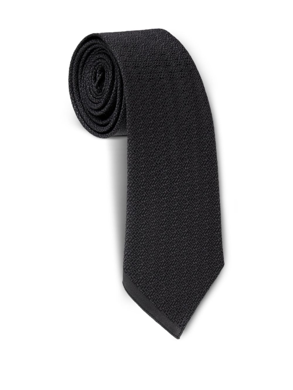 textured silk tie - 2