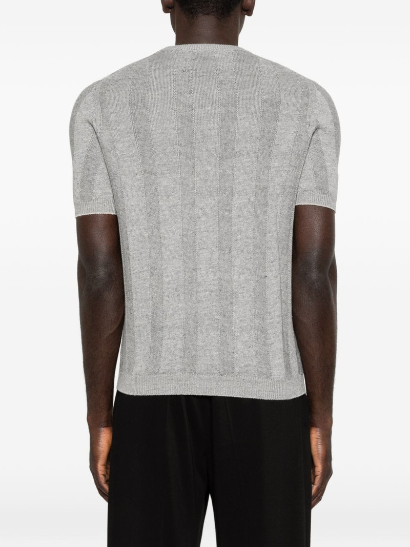 ribbed short-sleeve T-shirt 4