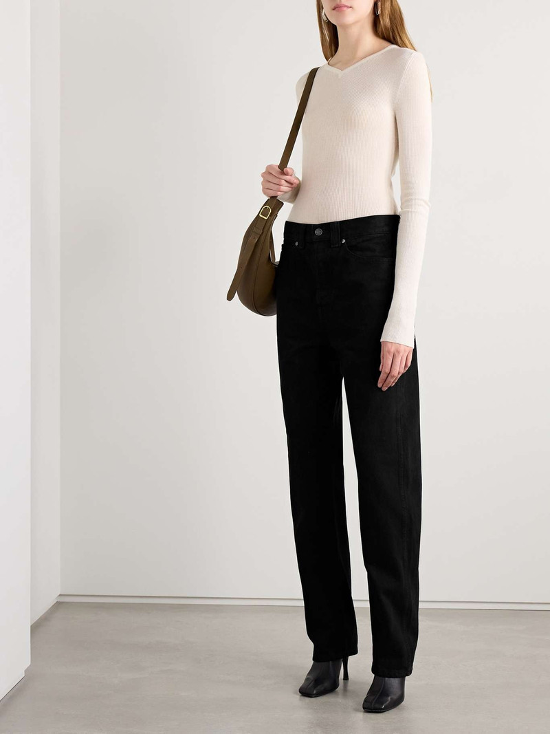 KHAITE Corben low-rise jeans Black outlook
