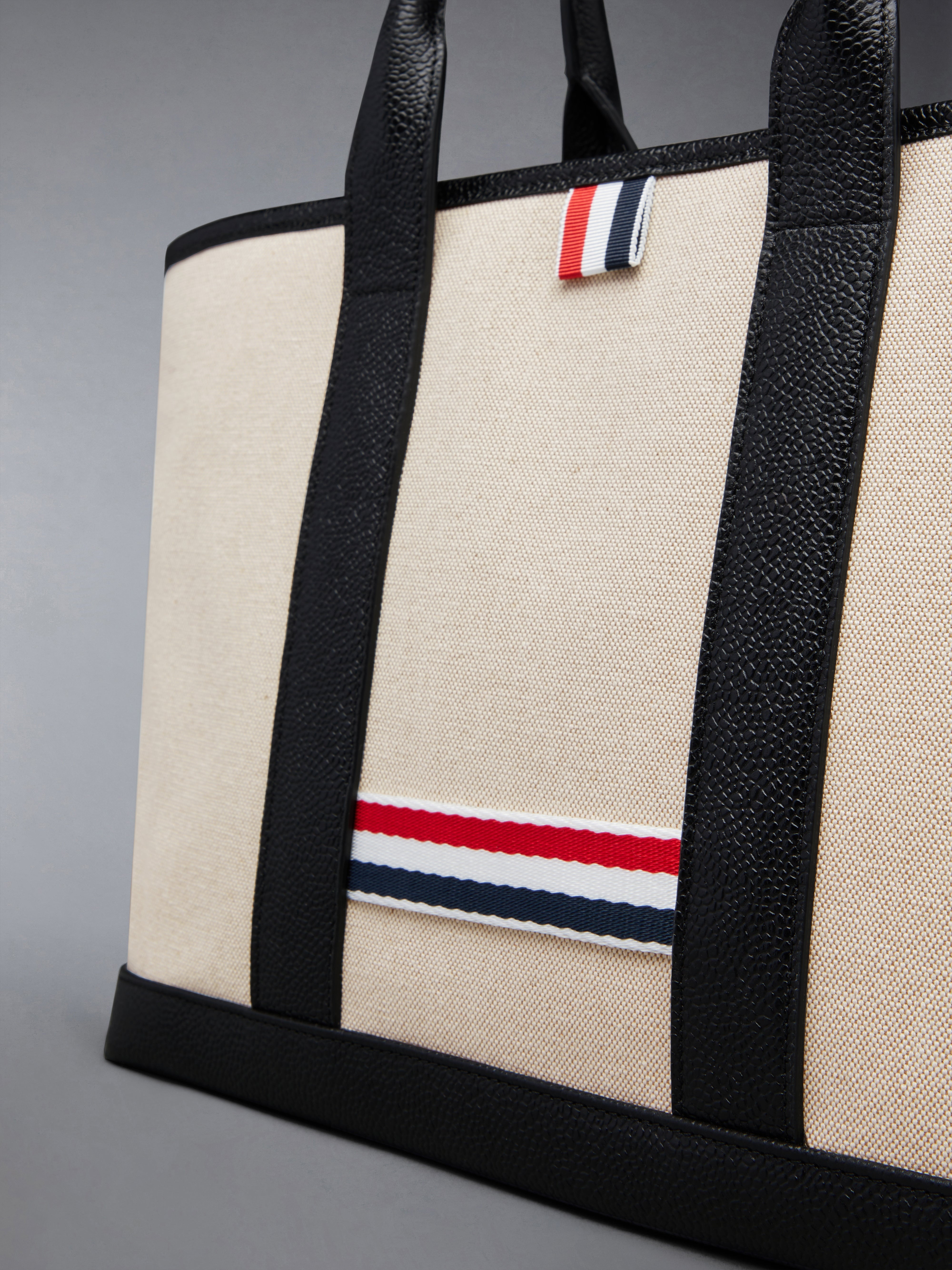 COTTON CANVAS LEATHER SMALL TOOL TOTE - 4