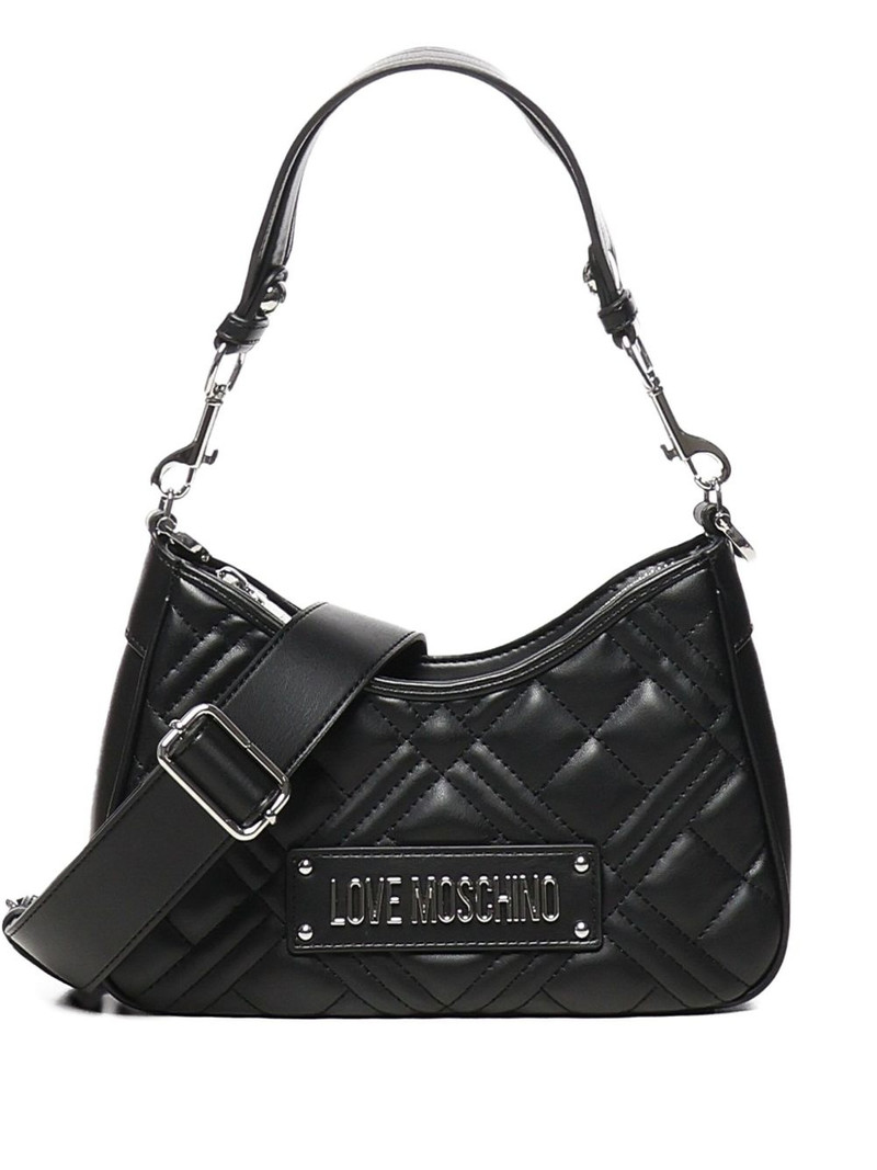 quilted logo shoulder bag 1
