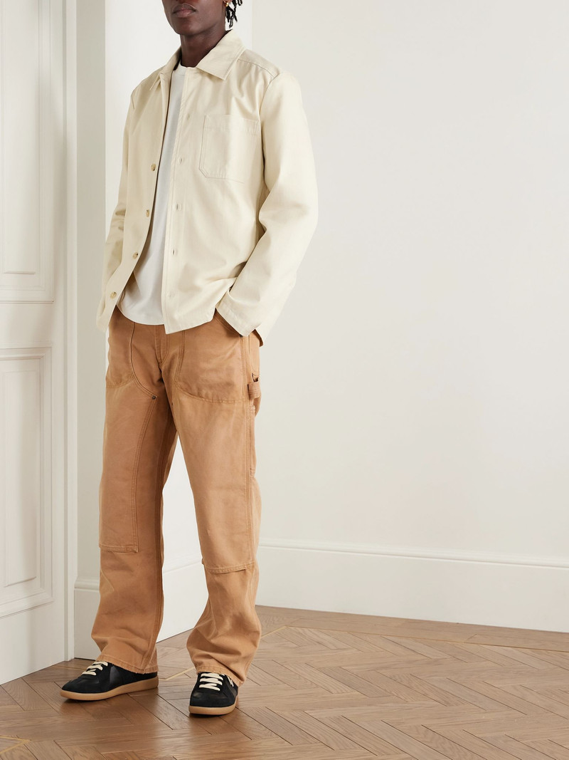 A.P.C. Jeffray Herringbone Cotton Overshirt Ecru outlook