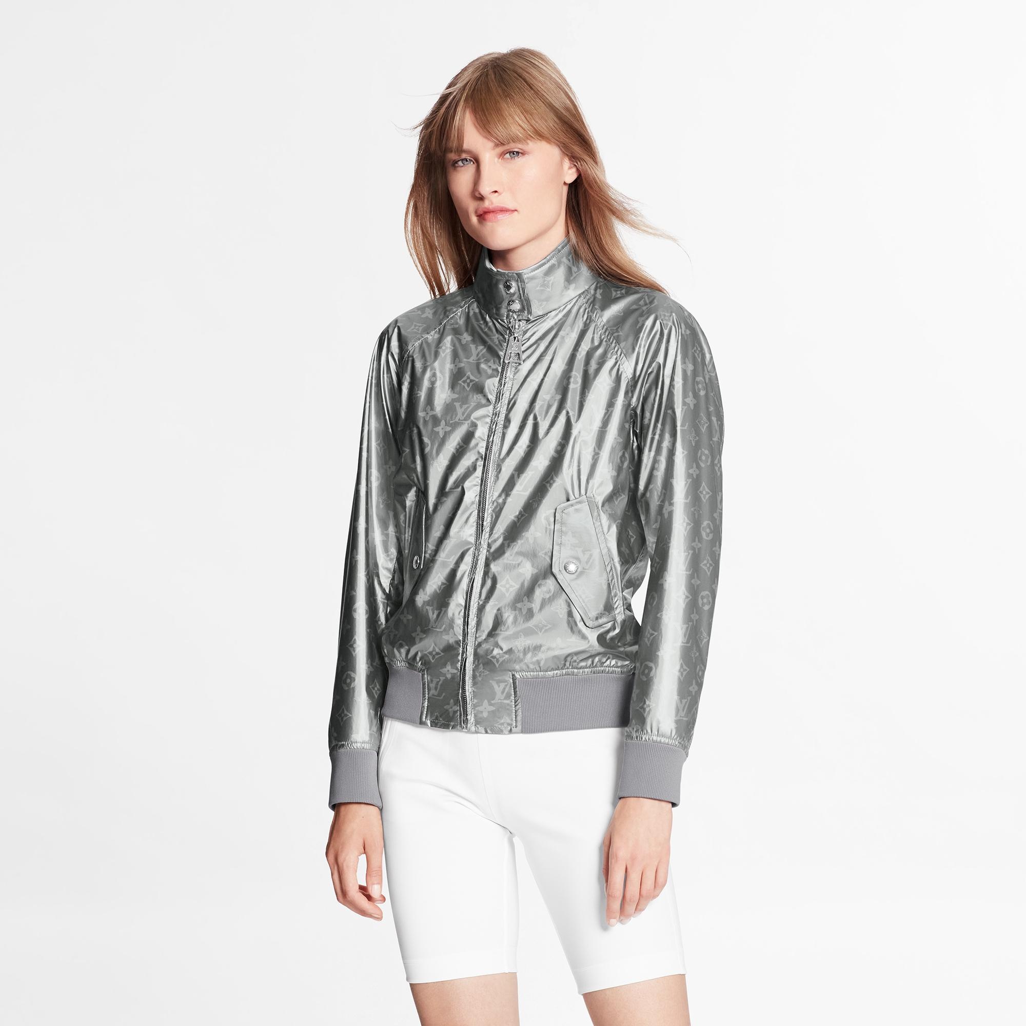 Metallic Monogram Lightweight Bomber Jacket  - 3