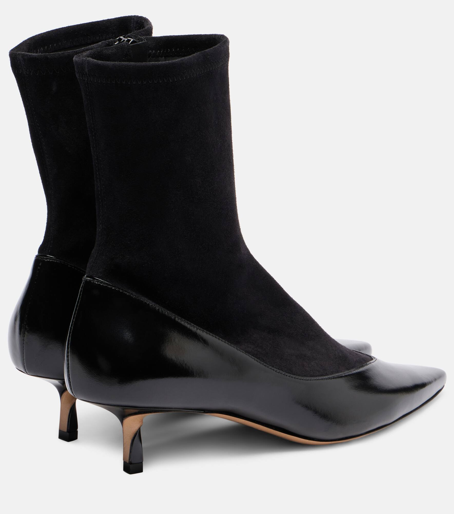 Tourni leather and suede ankle boots - 2