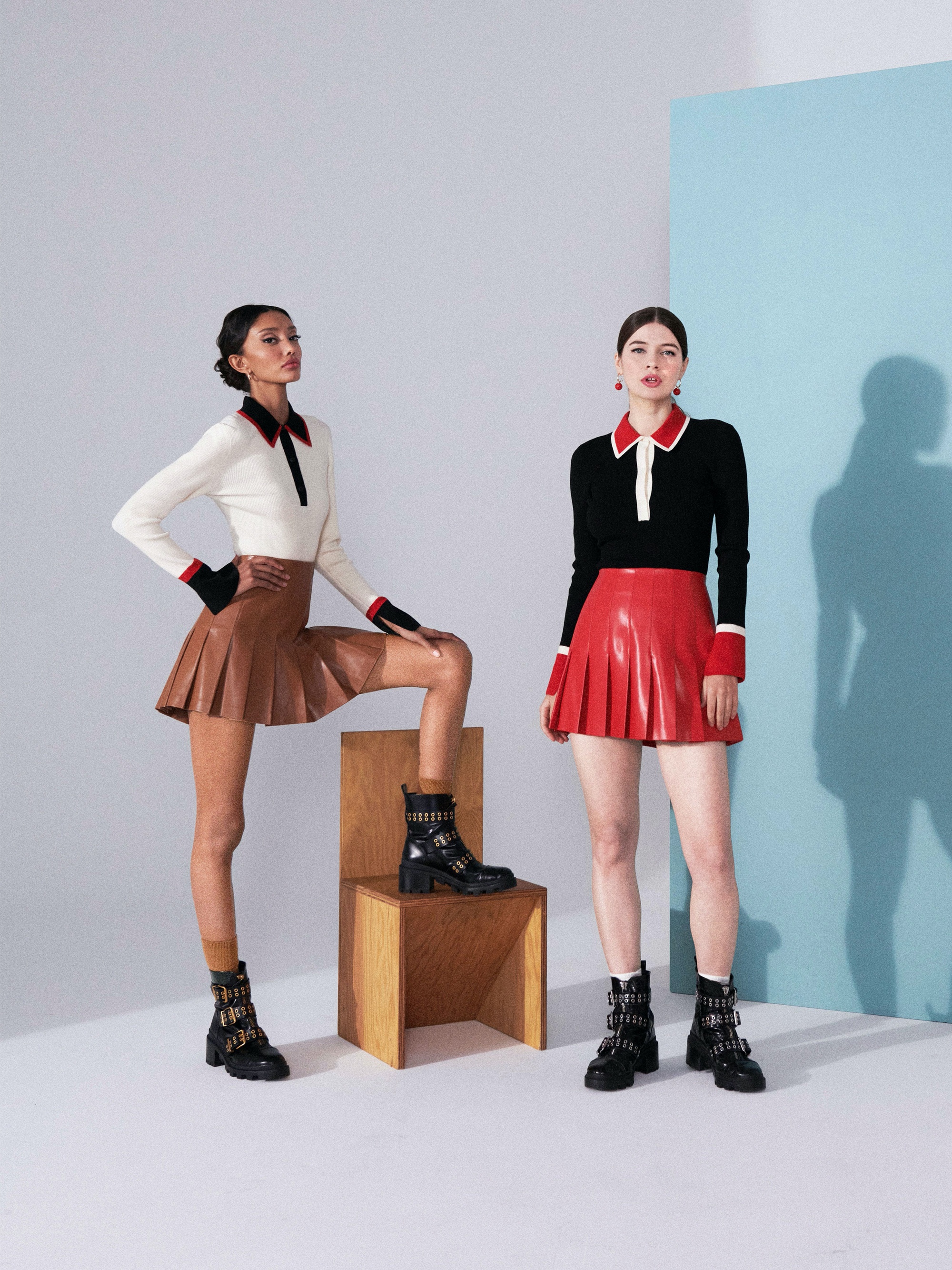 CARTER VEGAN LEATHER MINI SKIRT - 7