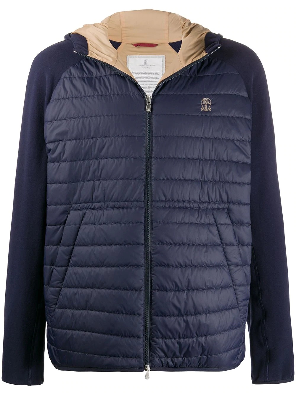 quilted panel jacket - 1