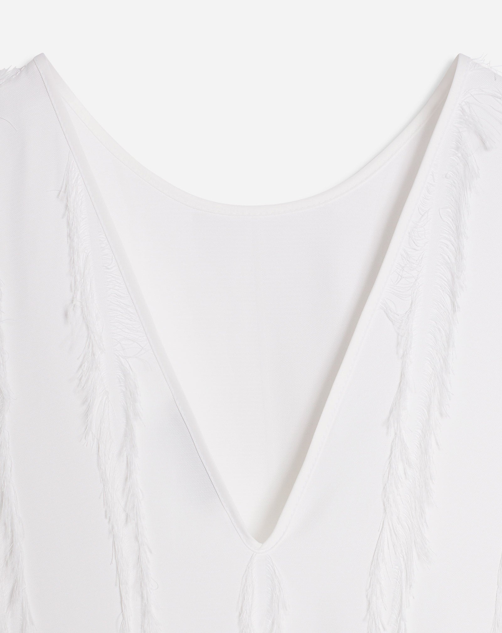 SLEEVLESS ROUND NECK DRESS WITH RUFFLES - 4