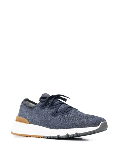 Brunello Cucinelli knitted low-top sneakers outlook