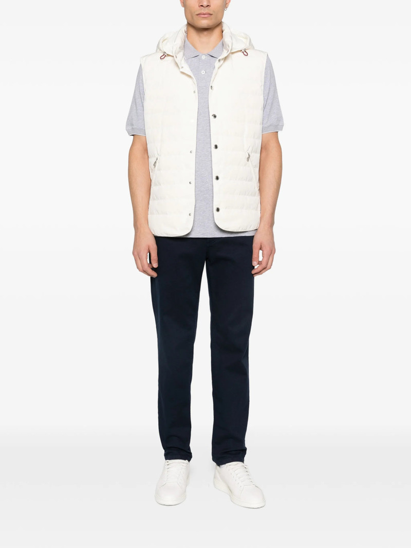 Brunello Cucinelli Piped Logo-embroidered Polo Shirt 3