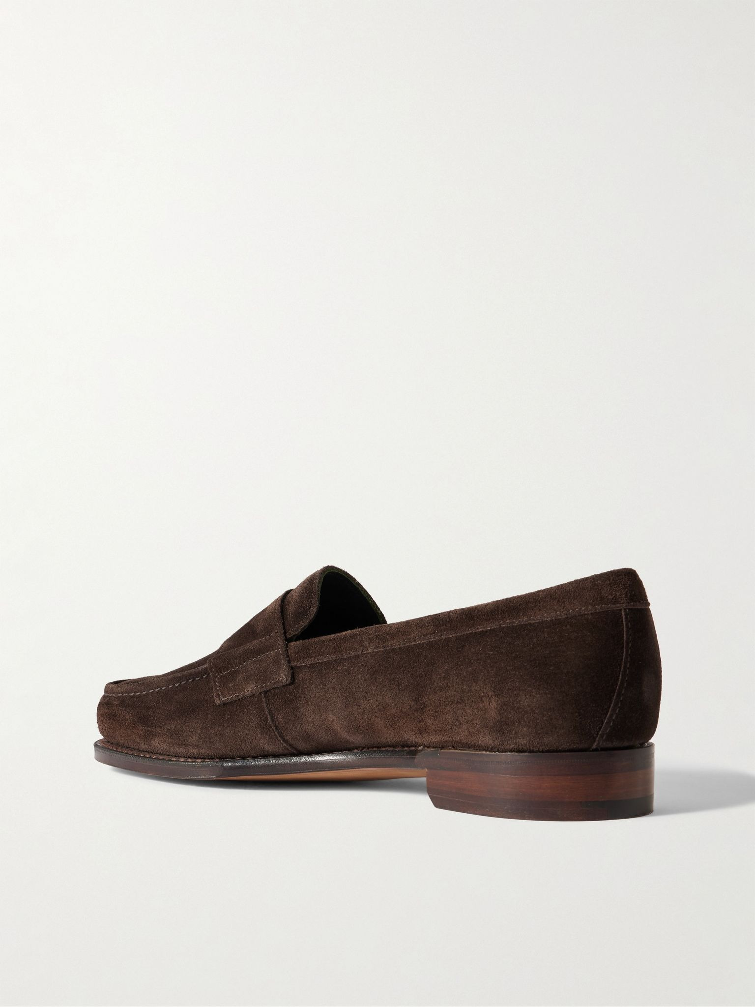 Charles Suede Penny Loafers Dark brown - 4