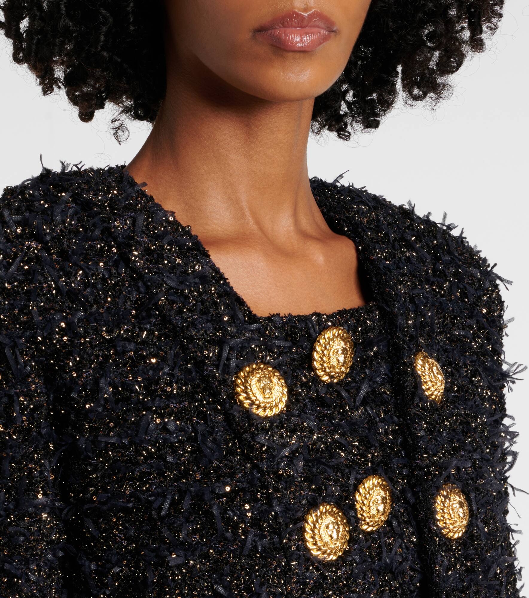 Lamé tweed jacket - 4