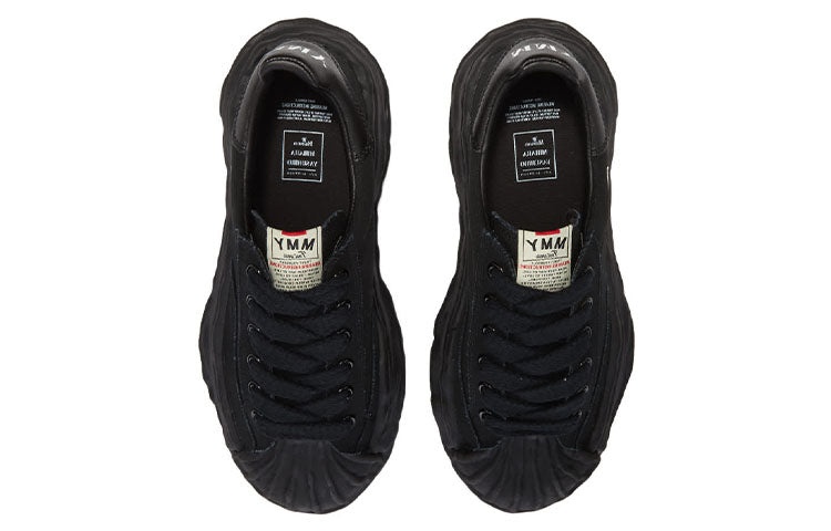 Maison MIHARA YASUHIRO BLAKEY OG Sole Canvas Low-top Sneaker 'Black' A08FW735-BLKBLK - 3