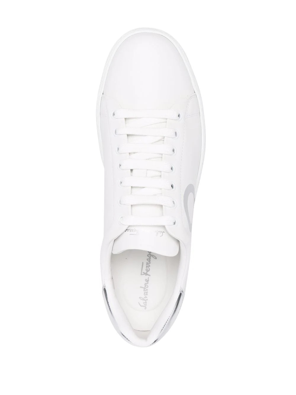 Gancini-print lace-up sneakers - 4