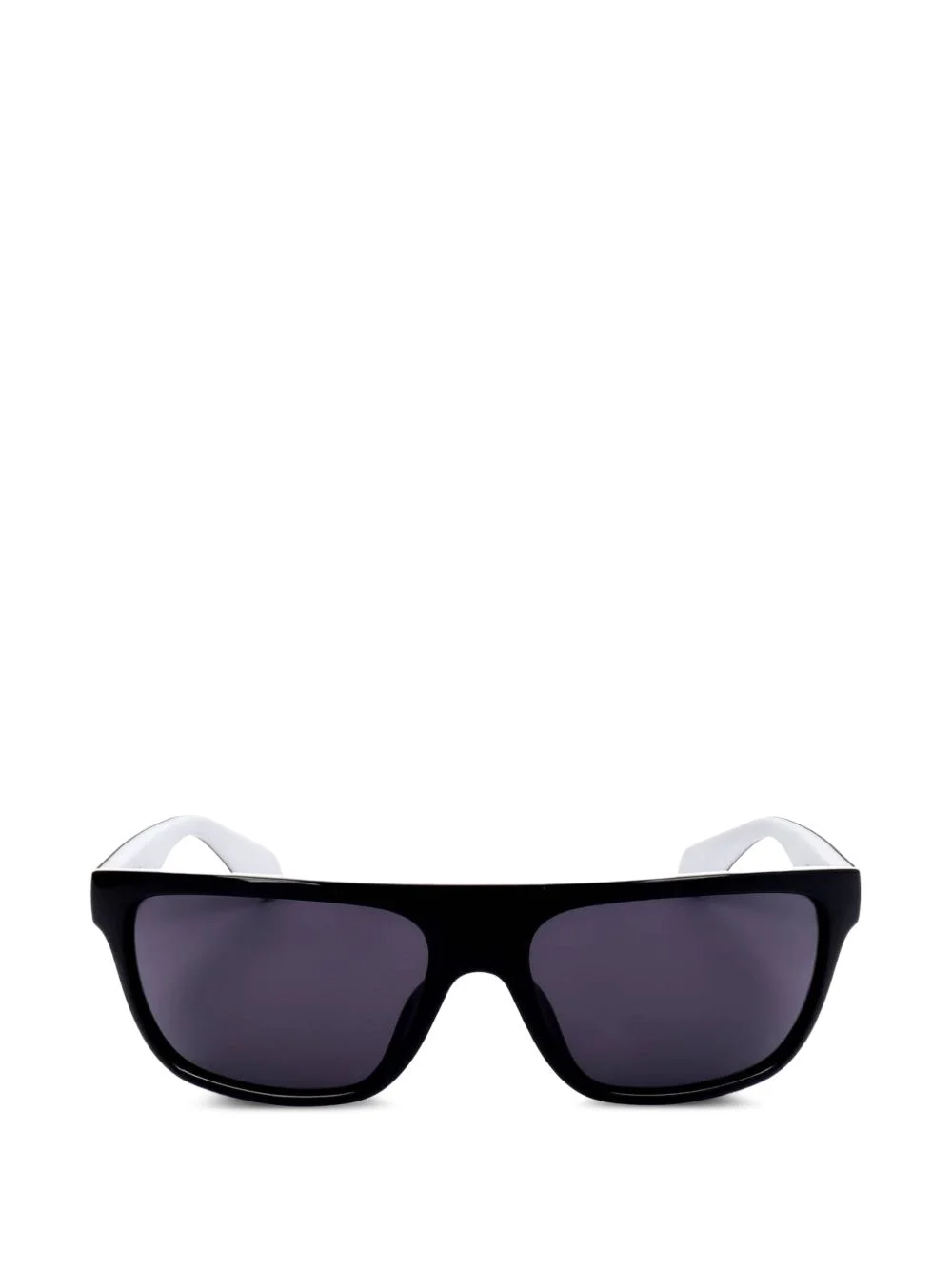 logo-print rectangle-frame sunglasses - 1