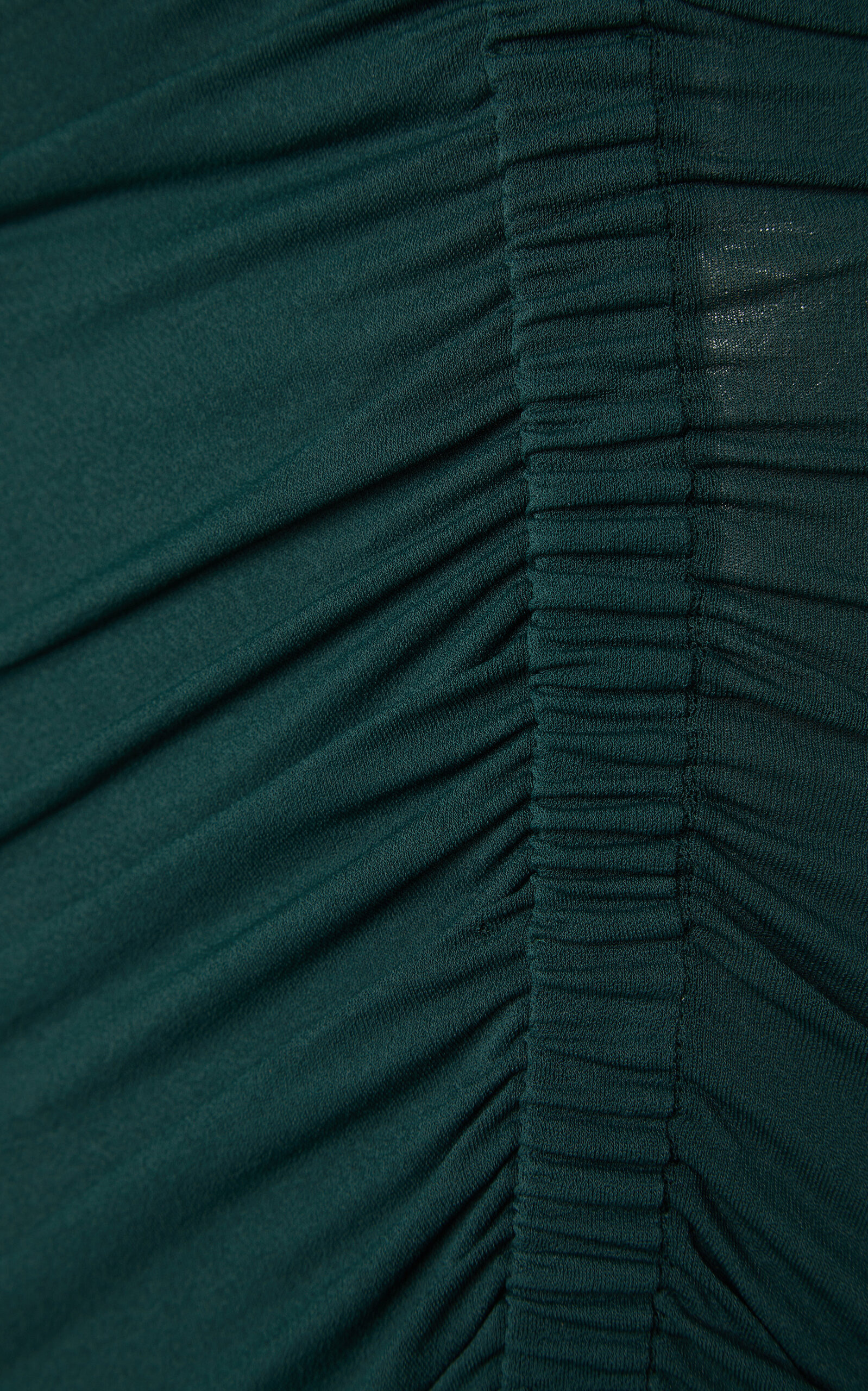 Ruched Jersey-Knit Midi Dress green - 5