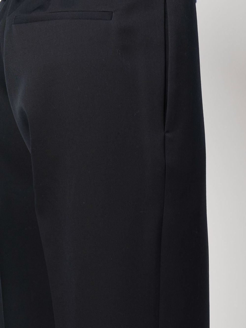 pressed-crease elasticated-waist trousers - 5