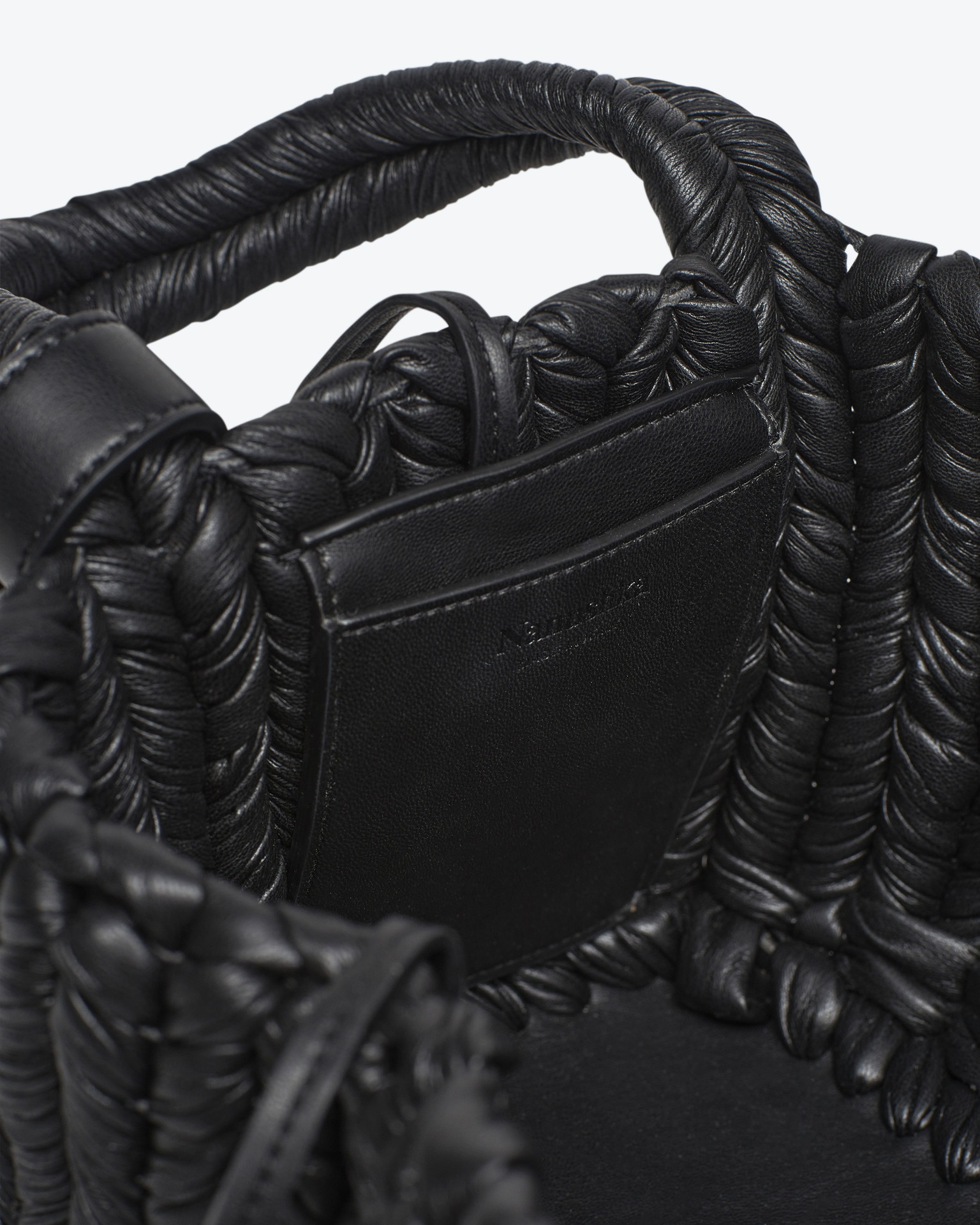 THE BUSKET - Knit bucket bag - Black - 4