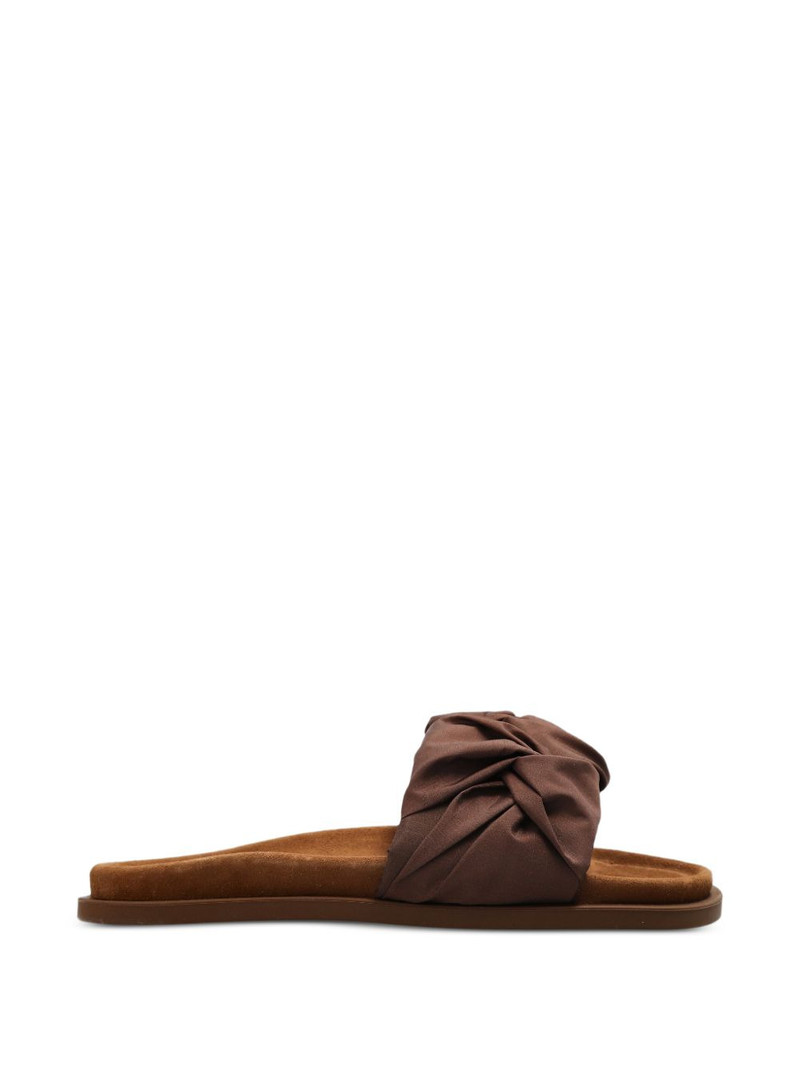 ruched flat sandals 1