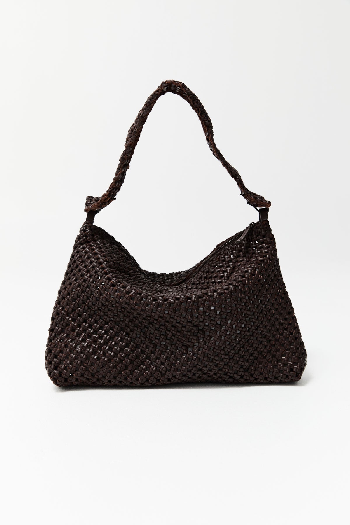 Macrame Shoulder Bag - Chocolate - 3