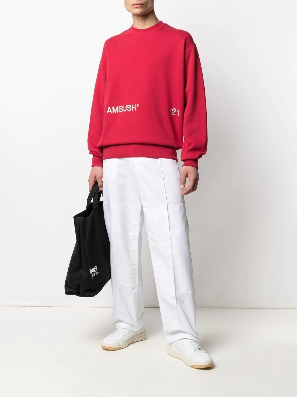 logo-embroidered cotton sweatshirt - 2