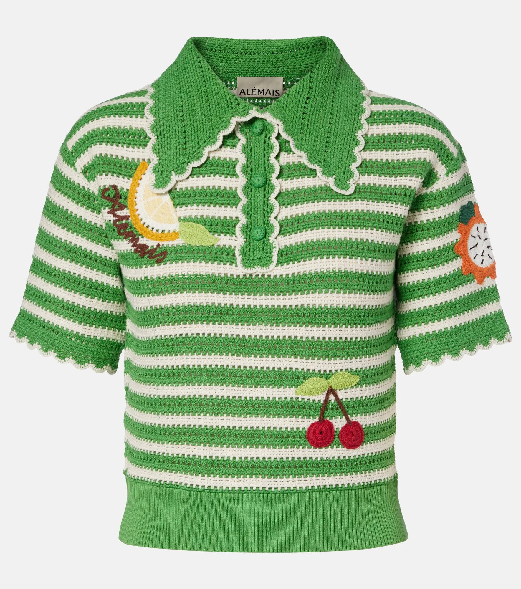 Sundae striped cotton polo shirt - 1