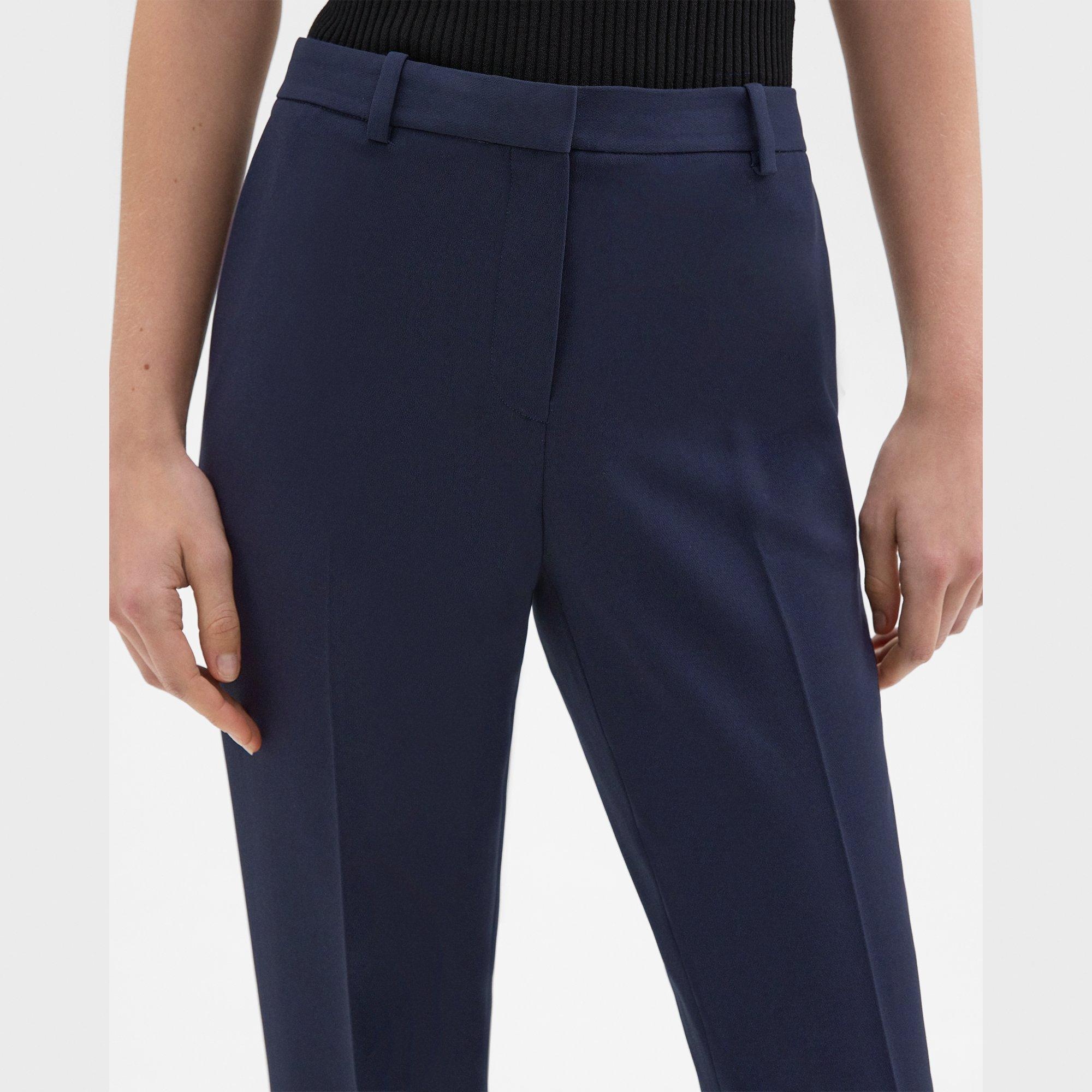 Treeca Full Length Pant in Admiral Crepe - 5