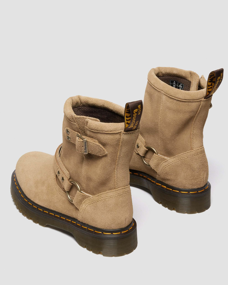 Anistone Harness Suede Biker Boots 6