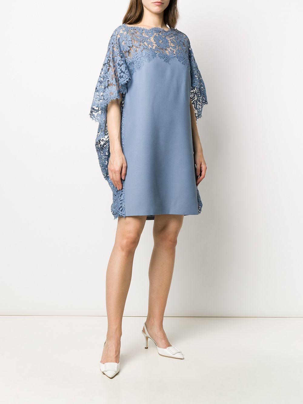 lace cape dress - 3