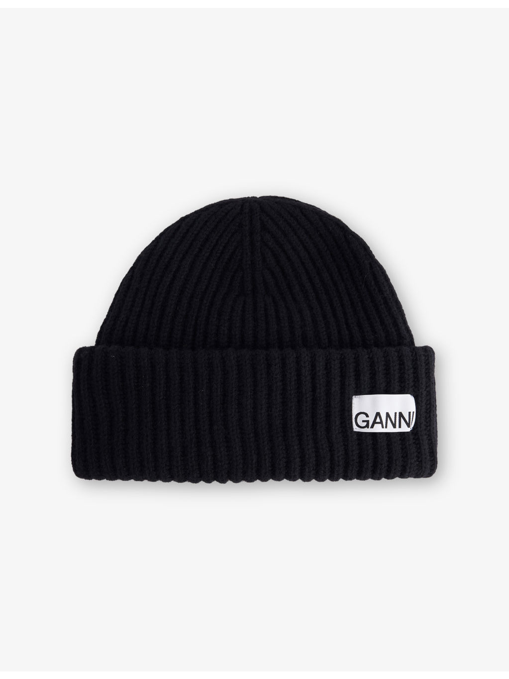Logo-Patch Wool-Blend Beanie Hat - 1
