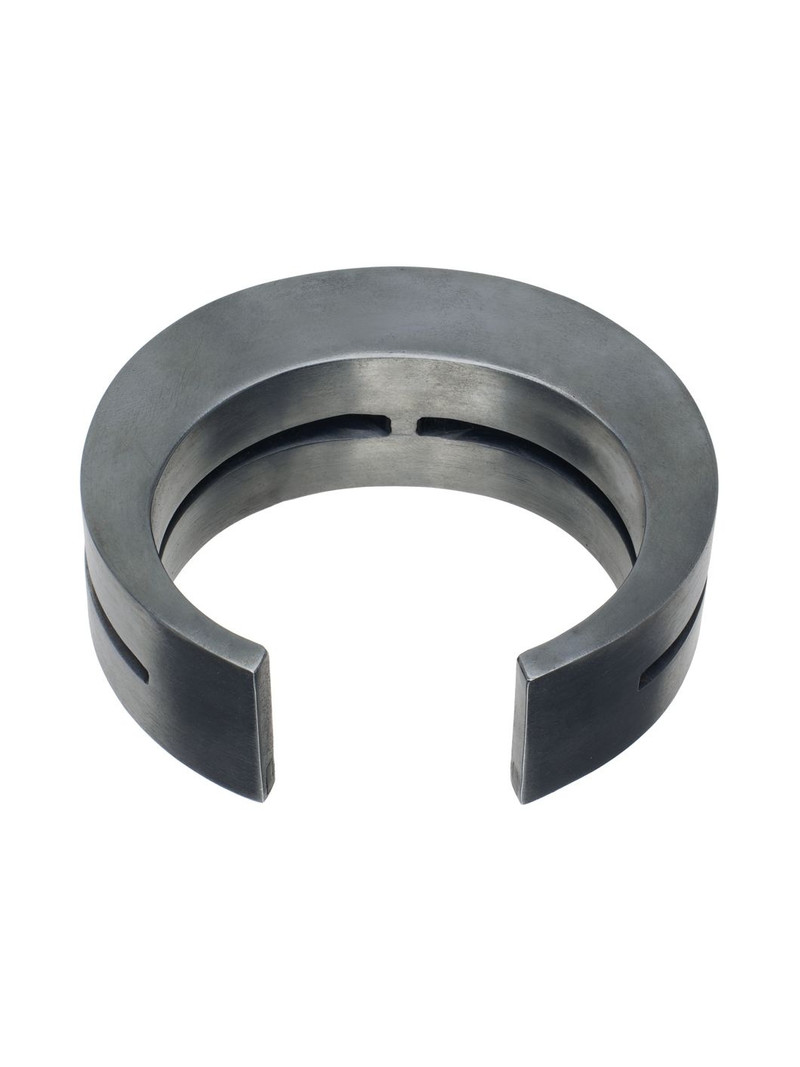 Parts of Four Gunmetal Crescent Crevice Bracelet outlook