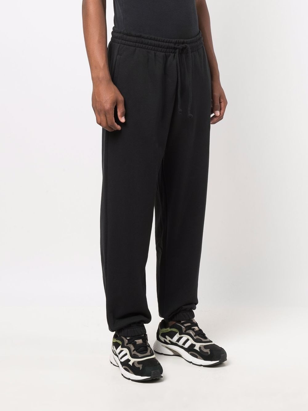 embroidered-logo cotton track trousers - 3