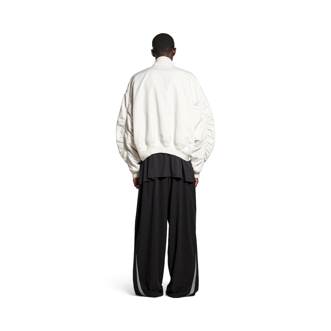 Men's Loop Sports Icon Varsity Jacket  in White - 4