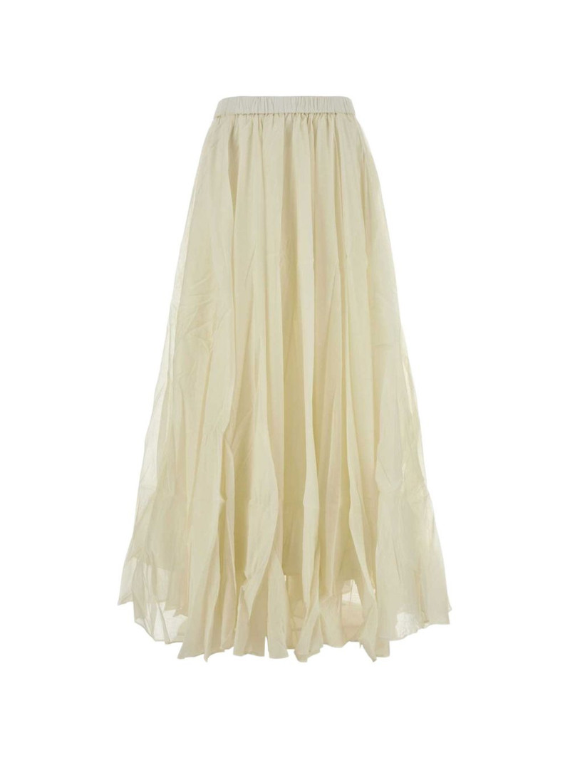 pleated-detail elasticated-waist skirt 1